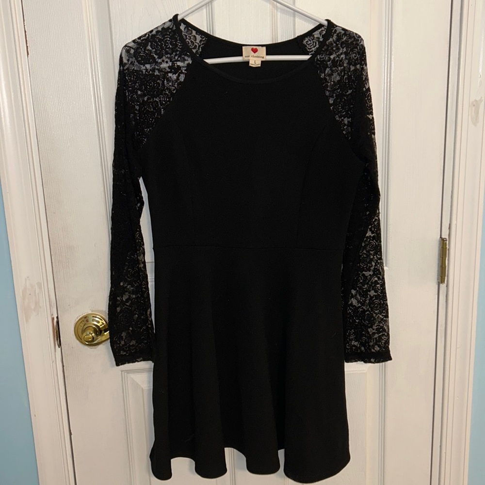 Long Sleeve Black Dress